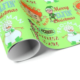 Funny Christmas Cartoon Pun Characters