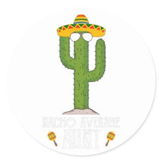 Funny Cinco De Mayo Fiesta Meme Saying Nacho Classic Round Sticker