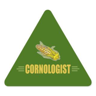 Funny Corn Triangle Sticker