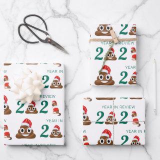 Funny Covid Christmas Poop Year Review Quarantine  Sheets