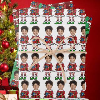 Funny Custom Face Photo Elf Christmas  Sheets