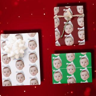 Funny Custom Face Photo Face Repeating Pattern  Sheets