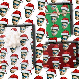 Funny Custom Face Photo Santa Claus Hat Christmas  Sheets