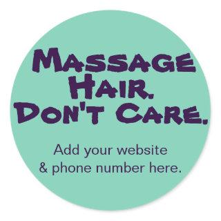 Funny Customizable Stickers for Massage Clients
