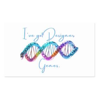 Funny DNA Helix  Rectangular Sticker