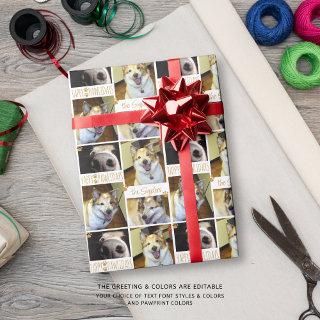 Funny Dog YAPPY PAWLIDAYS 4 Photo Personalized