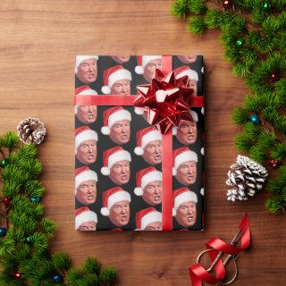 Funny Donald Trump Pattern Christmas Santa Hat