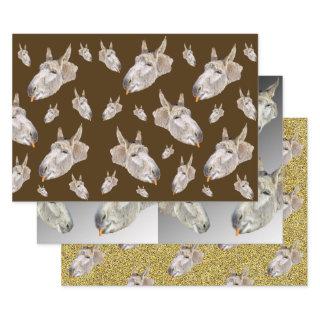 Funny Donkey, Gift Wrapping Sheets,  Sheets