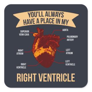 Funny EMT Paramedic Pun Statement Square Sticker