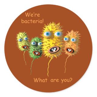 Funny Face Bacteria sticker