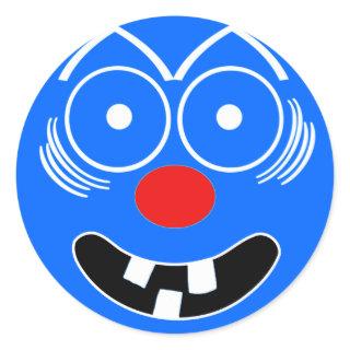 Funny Face Classic Round Sticker