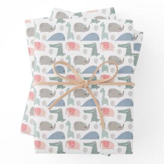 Funny Face Cute Doodle Animal Pattern  Sheets