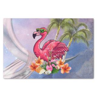 Funny flamingo tissue paper