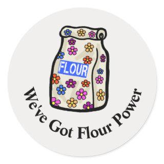 Funny Flour Power Baking Stickers