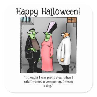 Funny Frankenstein  Humor Halloween Stickers