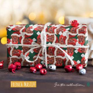 Funny French Mastiff Christmas Pattern
