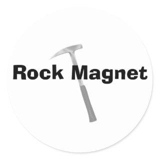 Funny Geologist Gifts Rock Manget Classic Round Sticker