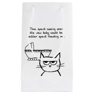 Funny Gift Bag - The Cat and the New Baby