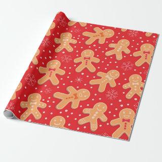 Funny Gingerbread man cookies pattern
