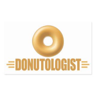 Funny Glazed Donut Lover Rectangular Sticker