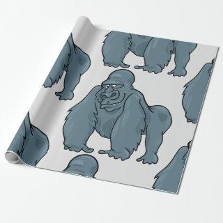Funny Gorilla Cool Blue Ape Animal Design