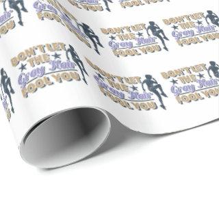 Funny Gray Hair Running Quote - Older Runner