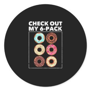 Funny gym fitness classic round sticker