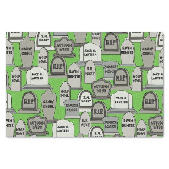 Funny Halloween Gravestones Tissue Paper