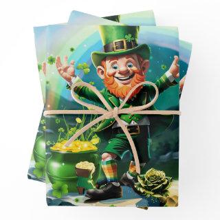 Funny happy  leprechaun   sheets