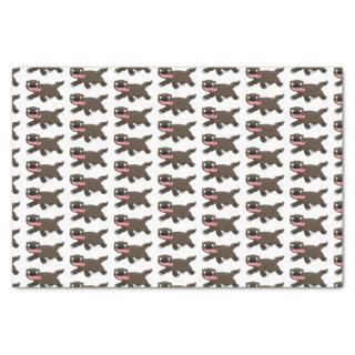 Funny hungry wolverine animal cartoon tissue paper