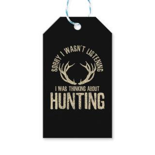 Funny Hunting Quote Saying Deer Venison Elk Hunter Gift Tags
