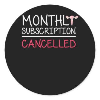 Funny Hysterectomy Support Uterus Removal Classic Round Sticker
