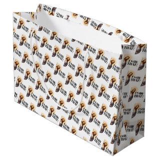 Funny Jesus Quote - I Saw That! Large Gift Bag