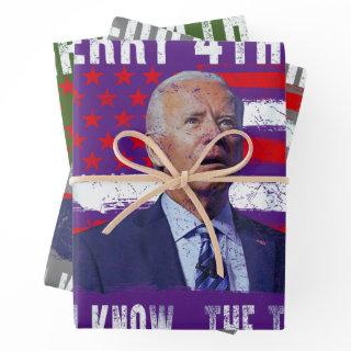 Funny Joe Biden Merry 4th of You Know...The Thing  Sheets