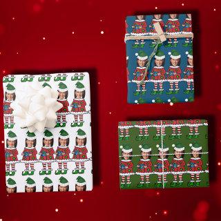 Funny kamala harris Custom Face photo Elf Xmas  Sheets