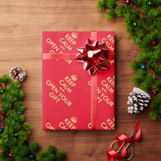 Funny Keep Calm custom red Christmas Holiday