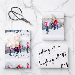 Funny Laughing All The Way Family Photo   Sheets