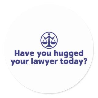 Funny Lawyer Classic Round Sticker