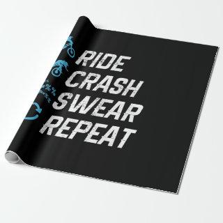 funny mountain bike ride crash swear repeat