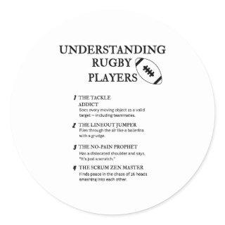 Funny Mud, Bruises & Chaos Humor Classic Round Sticker
