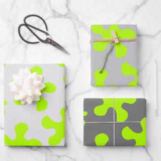 Funny neon green slime grey shades assorted gift  sheets