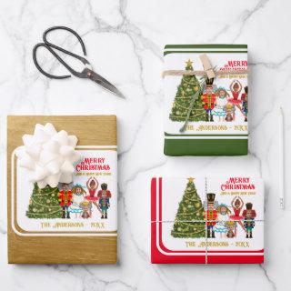 Funny Nutcracker Family of Five   Sheets
