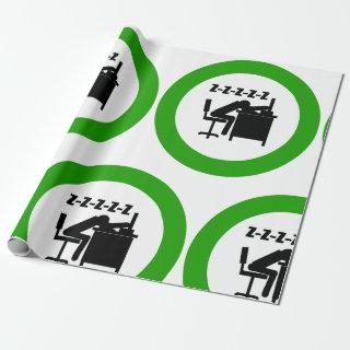 Funny Office Worker Sleeping at Desk