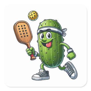 Funny Pickleball Player Paddleball Lover  Square Sticker