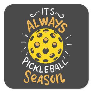 Funny Pickleball Square Sticker