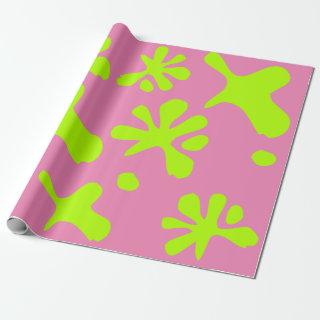 Funny pink & neon green slime pattern kids