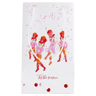 Funny Pink Watercolored Nutcracker Ballet Small Gift Bag