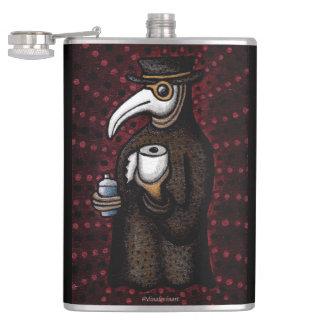 Funny Plague Doctor with Toilet Paper Flask