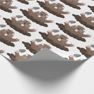 Funny pocket gopher digging cartoon illustration
