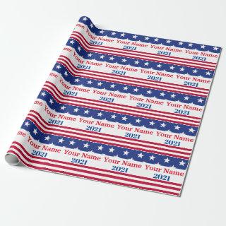 Funny Political Campaign Custom Name American Flag